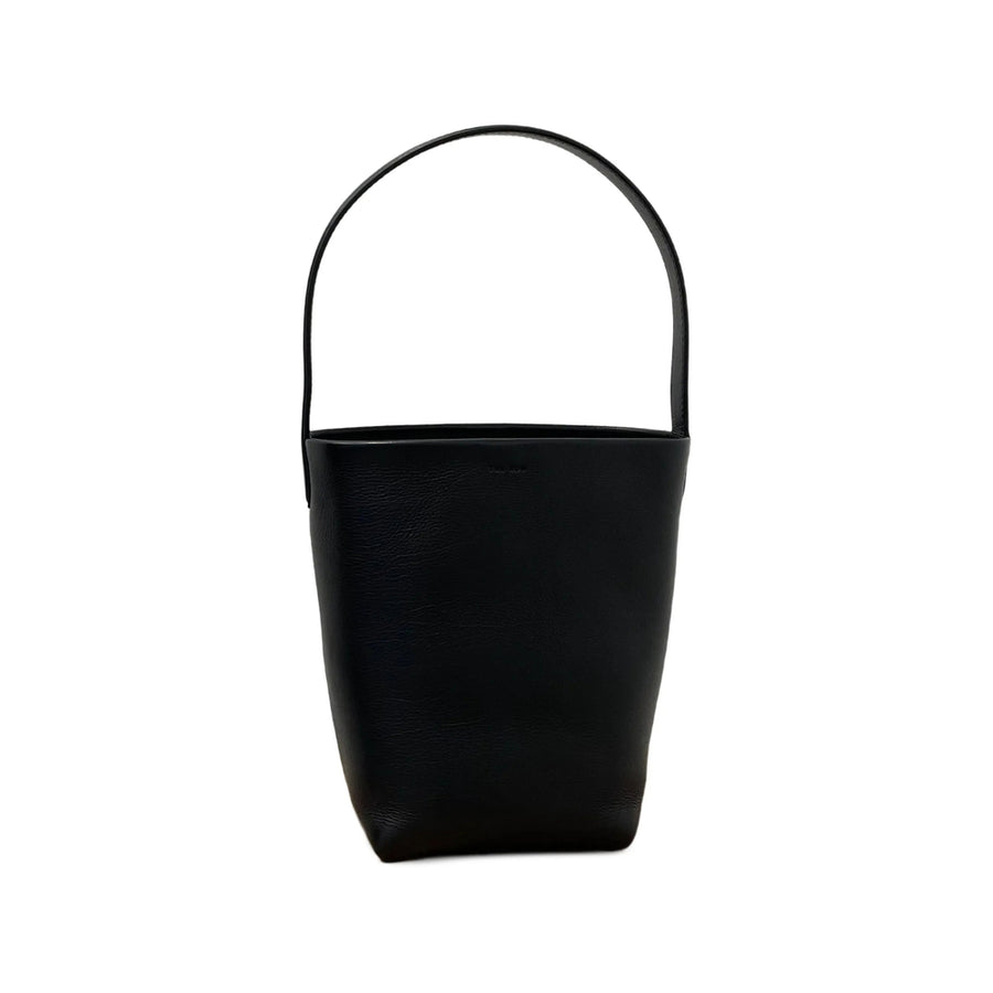 Leather Tote Bag N-S Park Black Calfskin