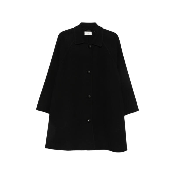 Black Virgin Wool Coat