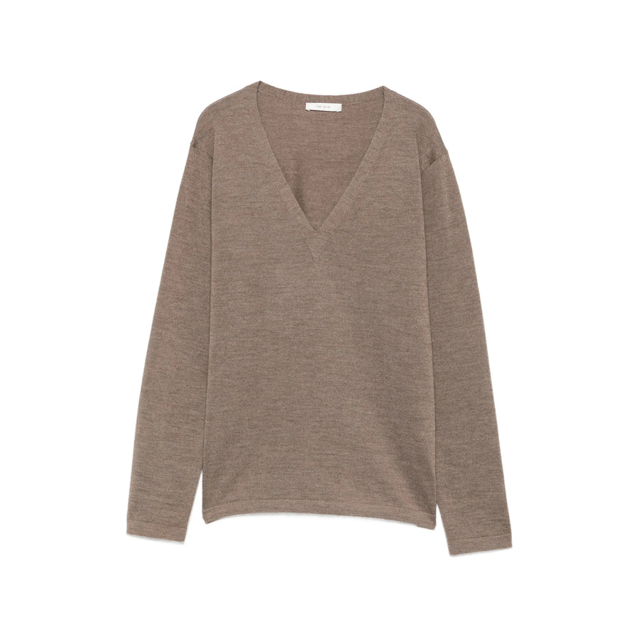 Knit Cashmere Sweater Brown