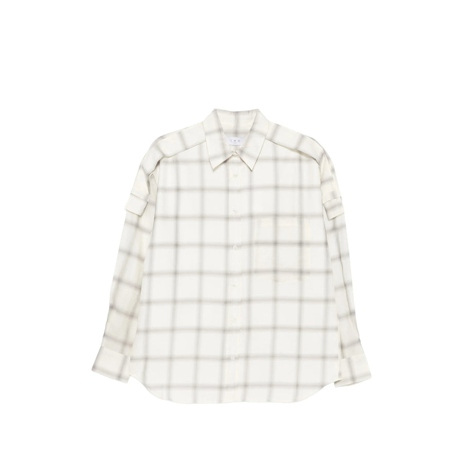 Shirt Grey Check Neutrals/grey Outer: Silk
