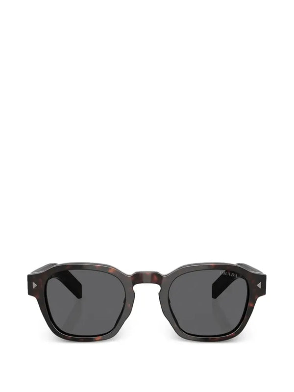 Square-Frame Sunglasses Tartaruga Radica Lunettes-de-soleil