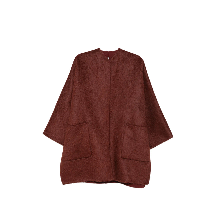 Coat Geranio Red Virgin Wool