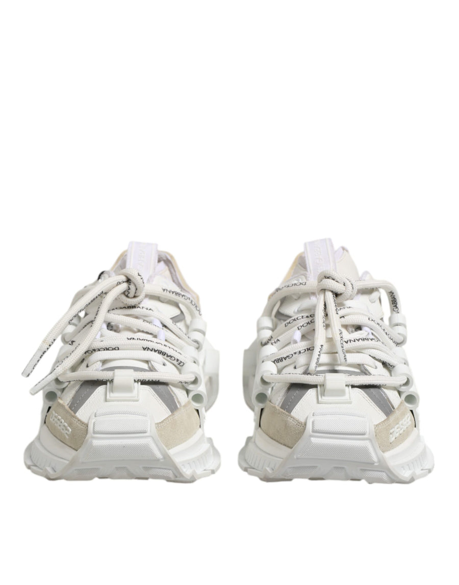 Dolce & Gabbana 70% Polyester 30% Lamb Leather sneaker in white