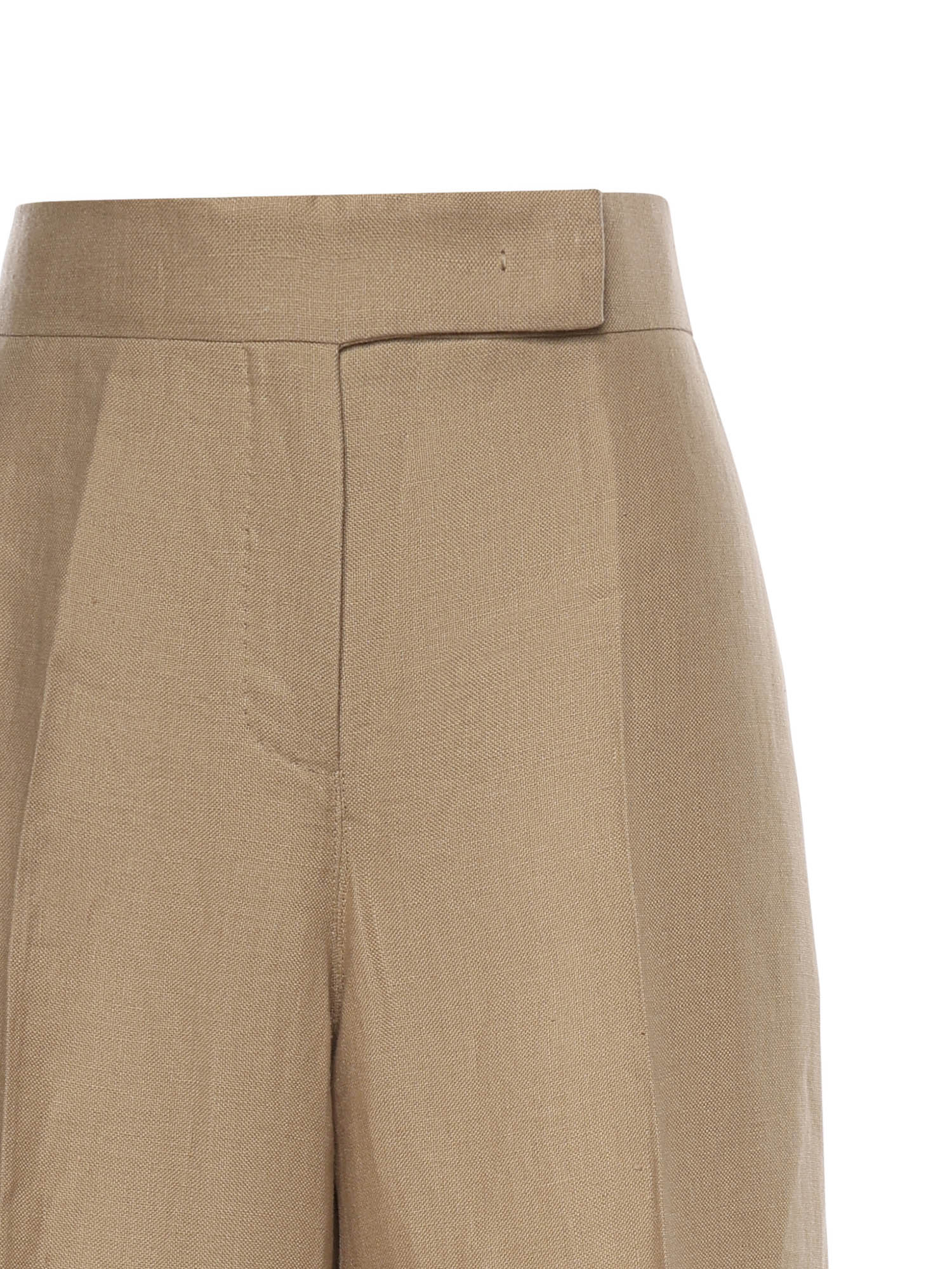 Max Mara Rtw Camel Esterno Lino
