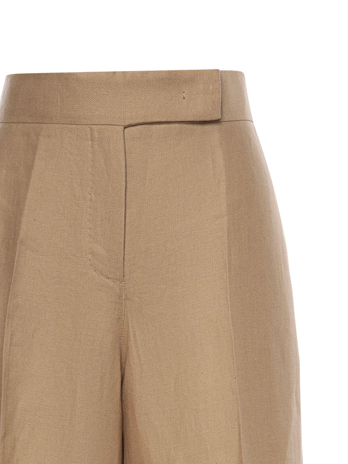 Max Mara Rtw Camel Esterno Lino