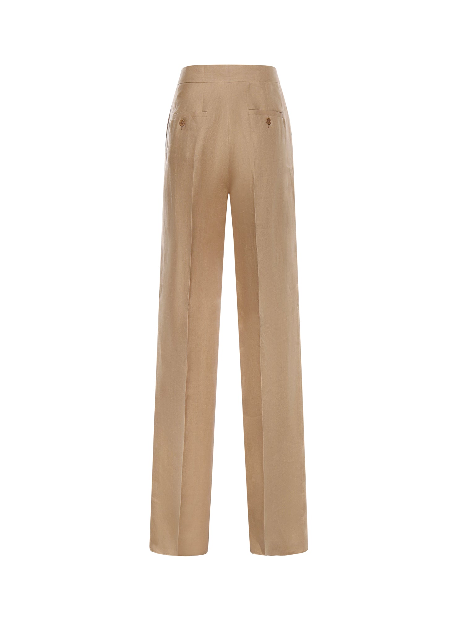 Max Mara Rtw Camel Esterno Lino
