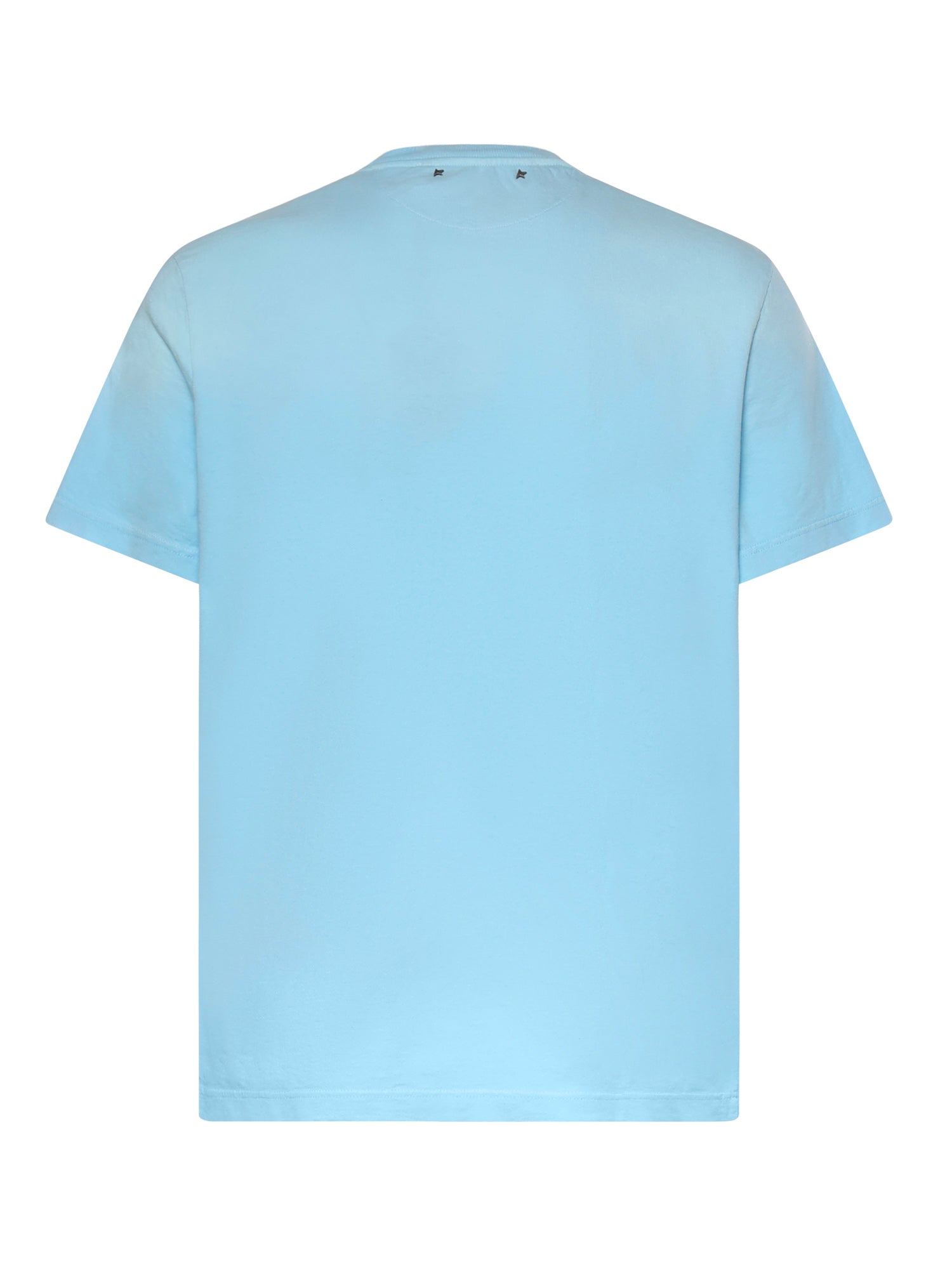 Golden Goose T-Shirts And Polos Gradient Light Blue Cotton