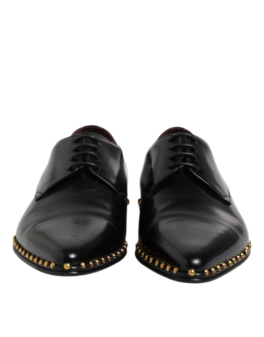 Dolce & Gabbana 100% Calfskin Leather derby shoe in black