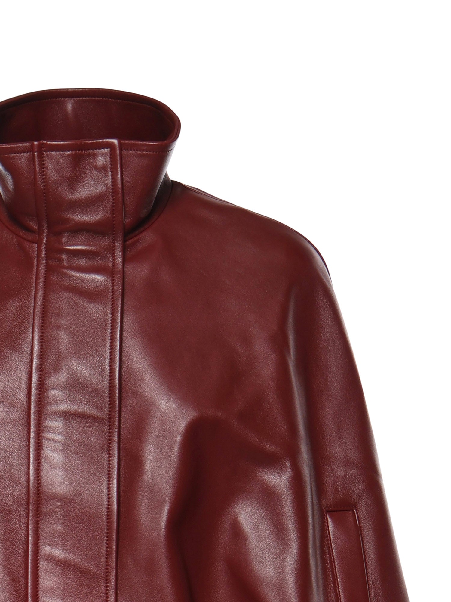 Balenciaga Jackets Burgundy P Domesticated Lamb Le