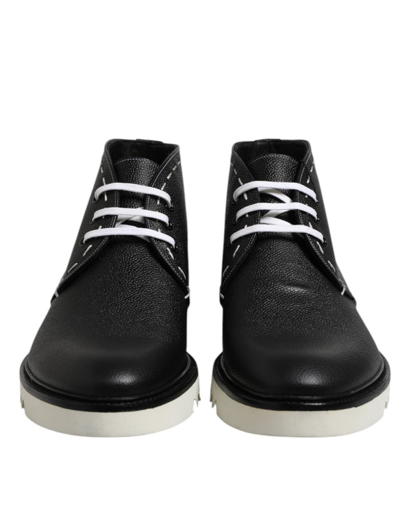 Dolce & Gabbana Leather ankle boot in black