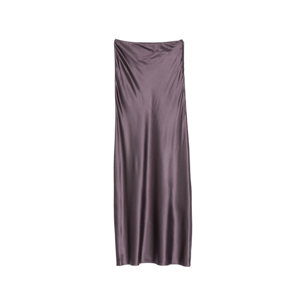 Floor-Length Silk Skirt Chantel Purple Straight