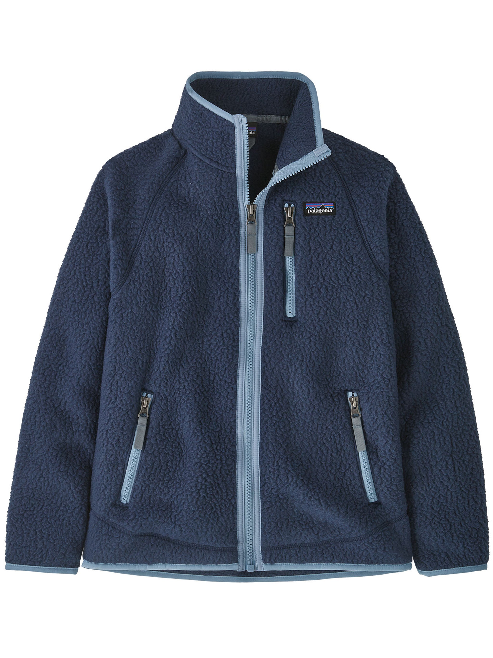 Retro Pile Jacket Blue Maglia