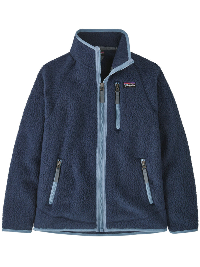 Retro Pile Jacket Blue Maglia