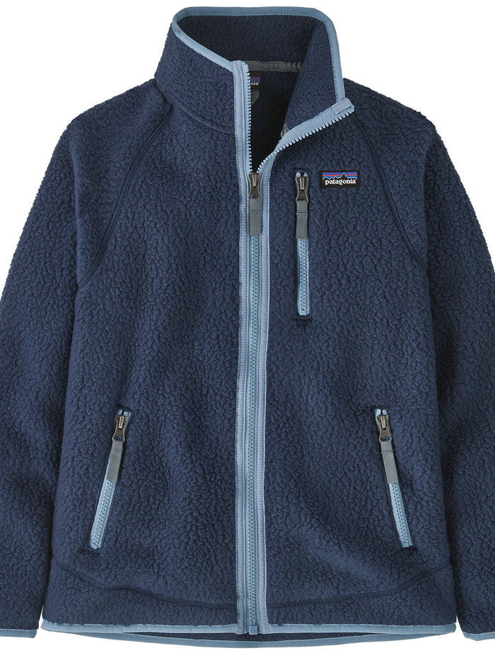 Retro Pile Jacket Blue Maglia