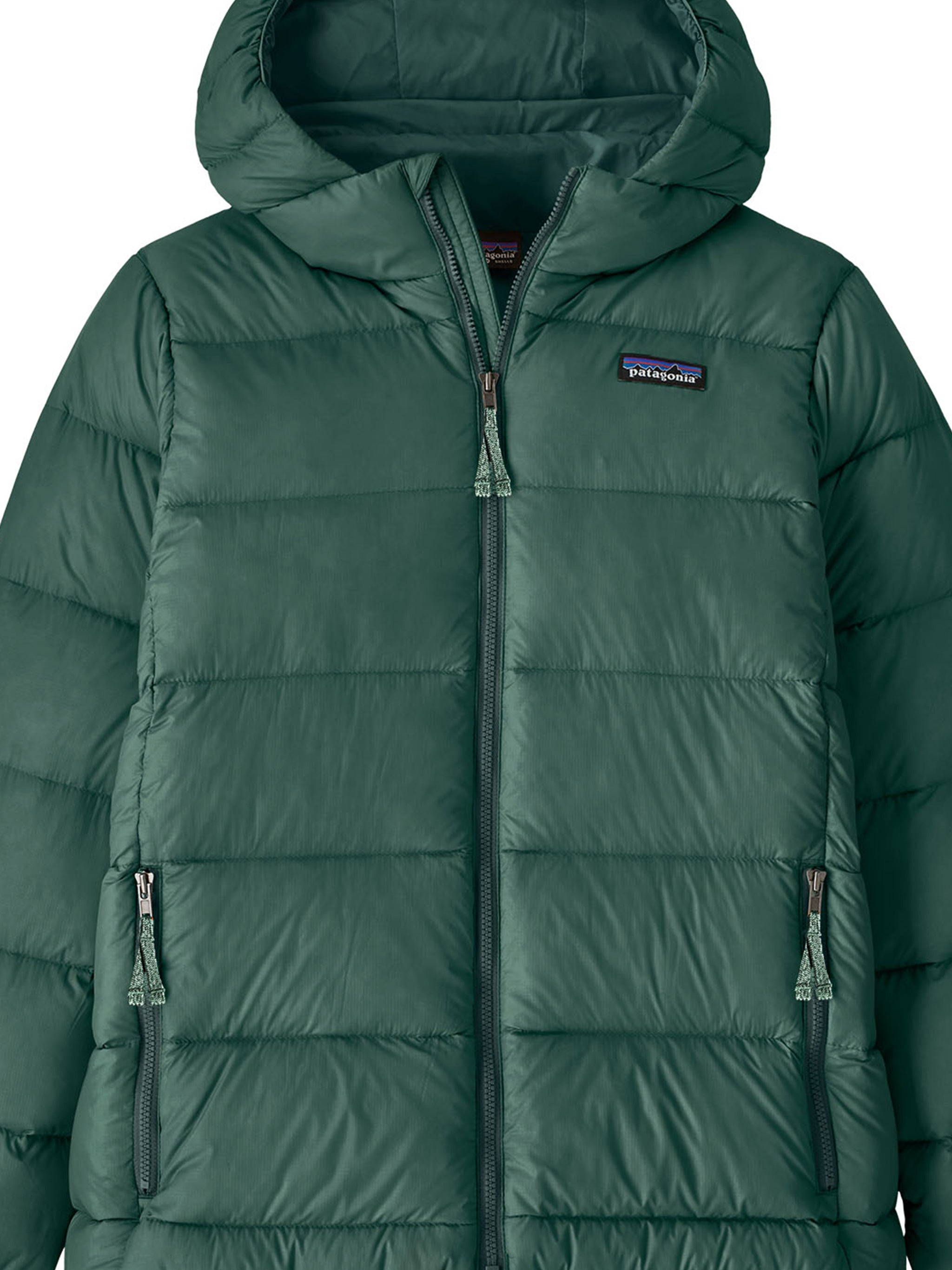 Hi-loft Down Sweater Hoody Green Piumino