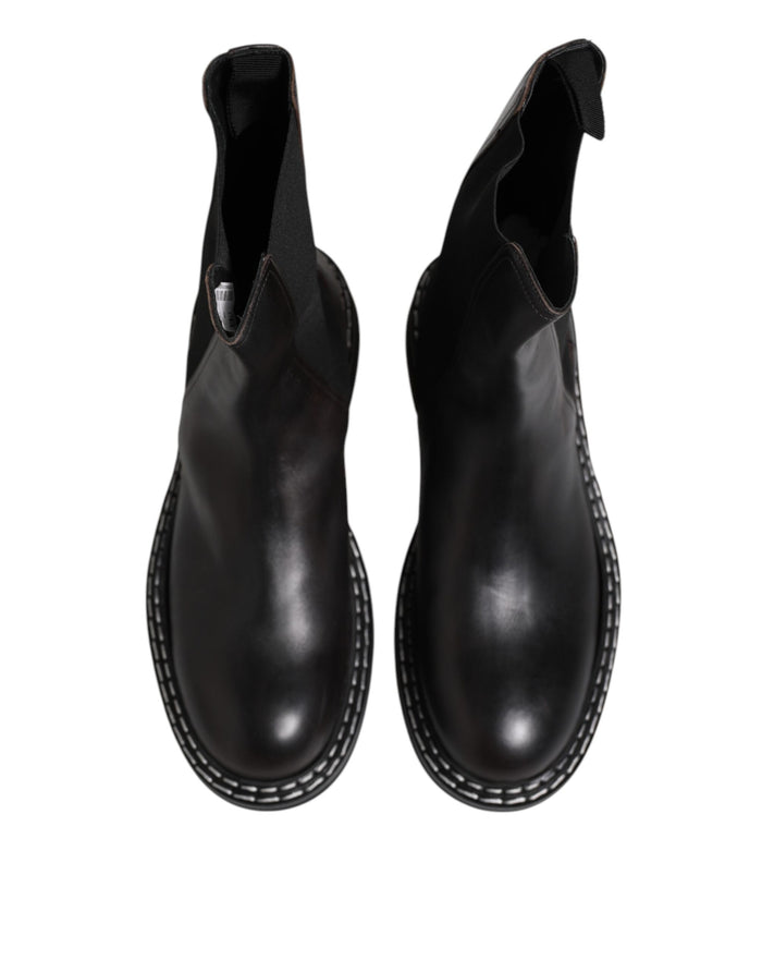 Dolce & Gabbana 100% Calf Leather boot in black — view 2