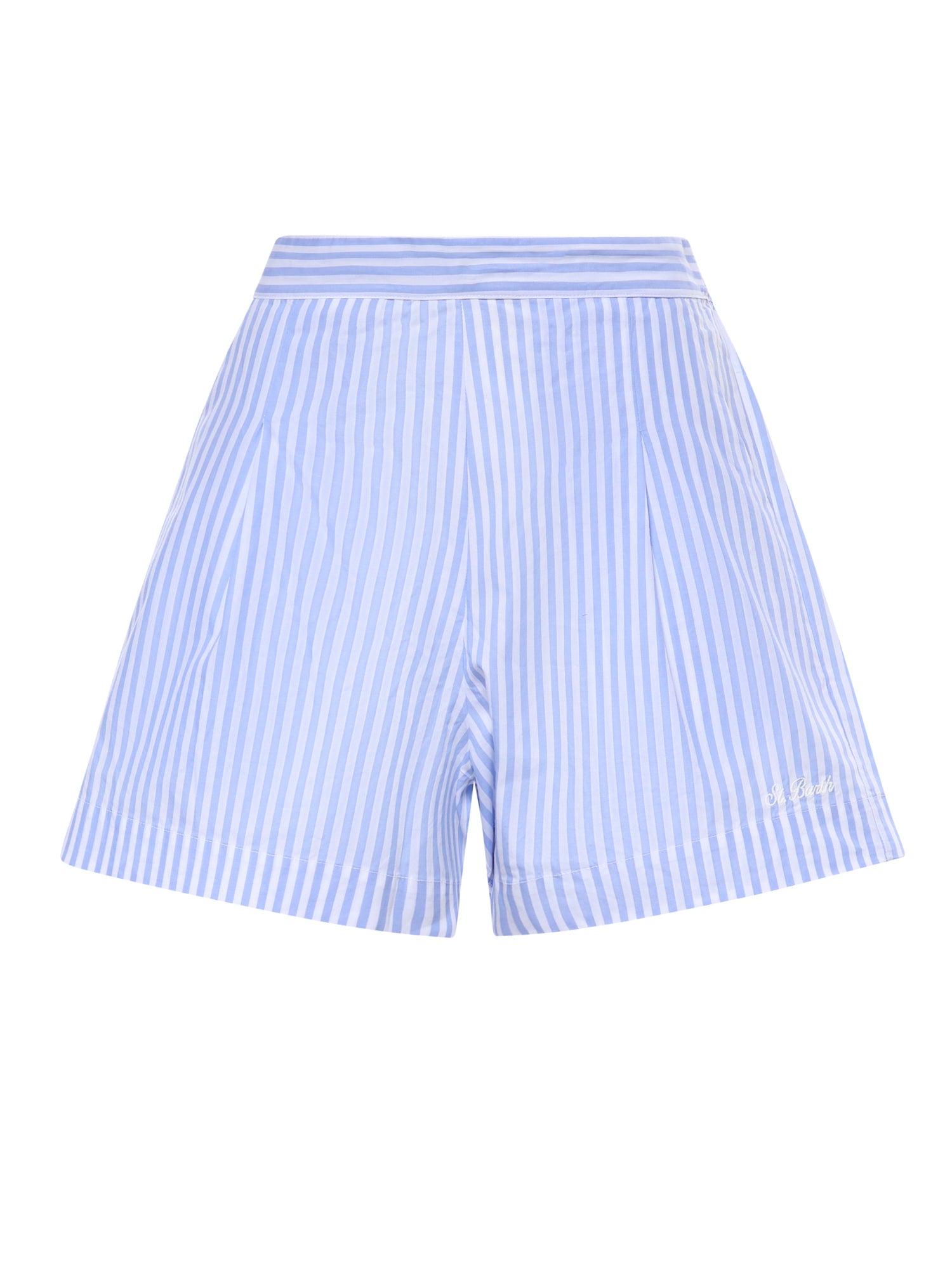 Mc2 Saint Barth Shorts Light Blue/white