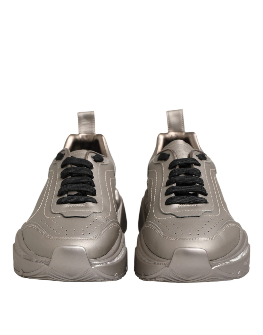 Dolce & Gabbana 100% Calf Leather sneaker in silver