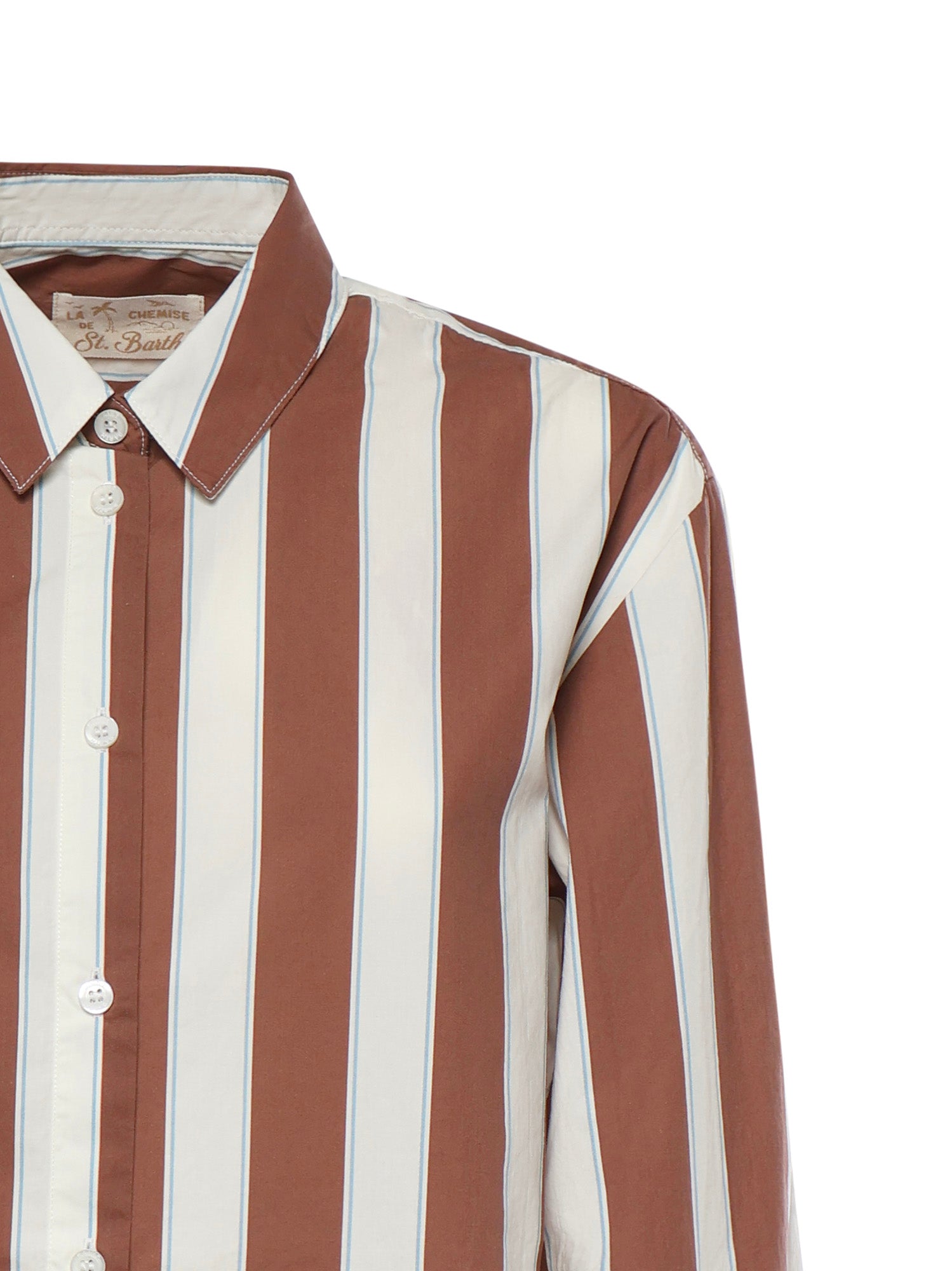 Mc2 Saint Barth Shirts White/brown
