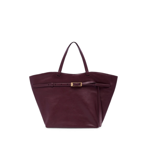 Tote Bag Red Grained Leather Calf