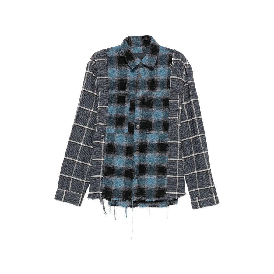 Shirt Blue-Grey Cotton Blue/grey