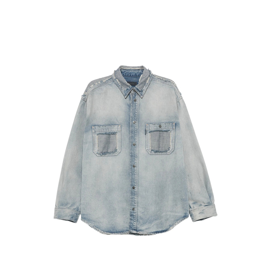 Denim Shirt Blue Cotton