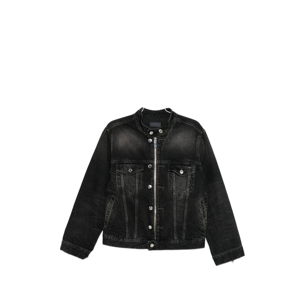 Jacket Black Denim Cotton