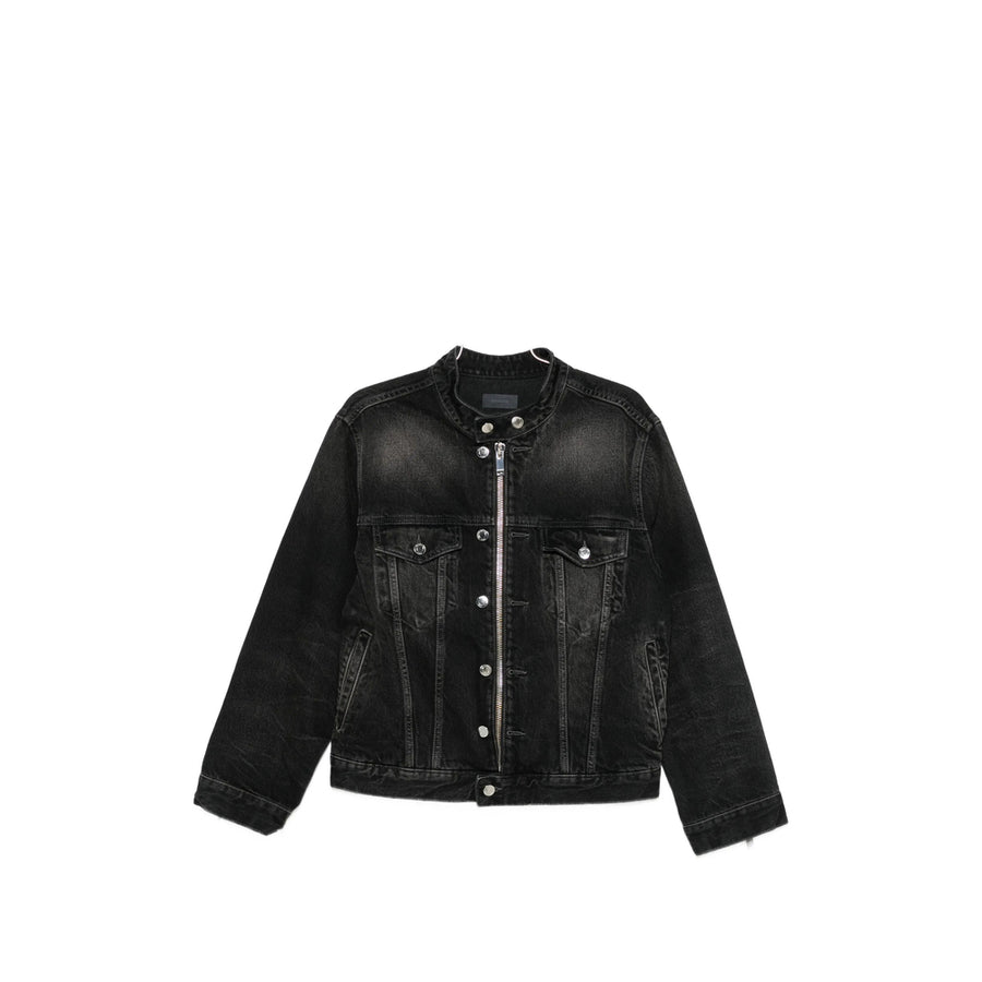 Jacket Black Denim Cotton