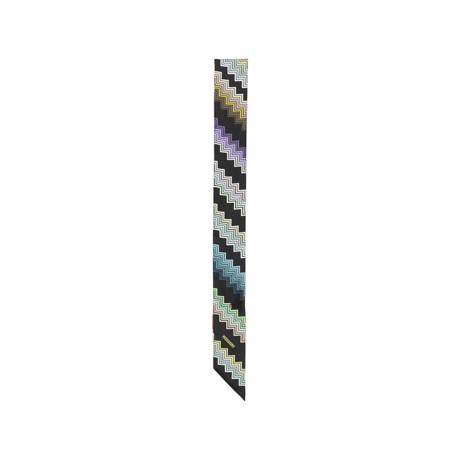 Knit Scarf Black Wool Scarfs