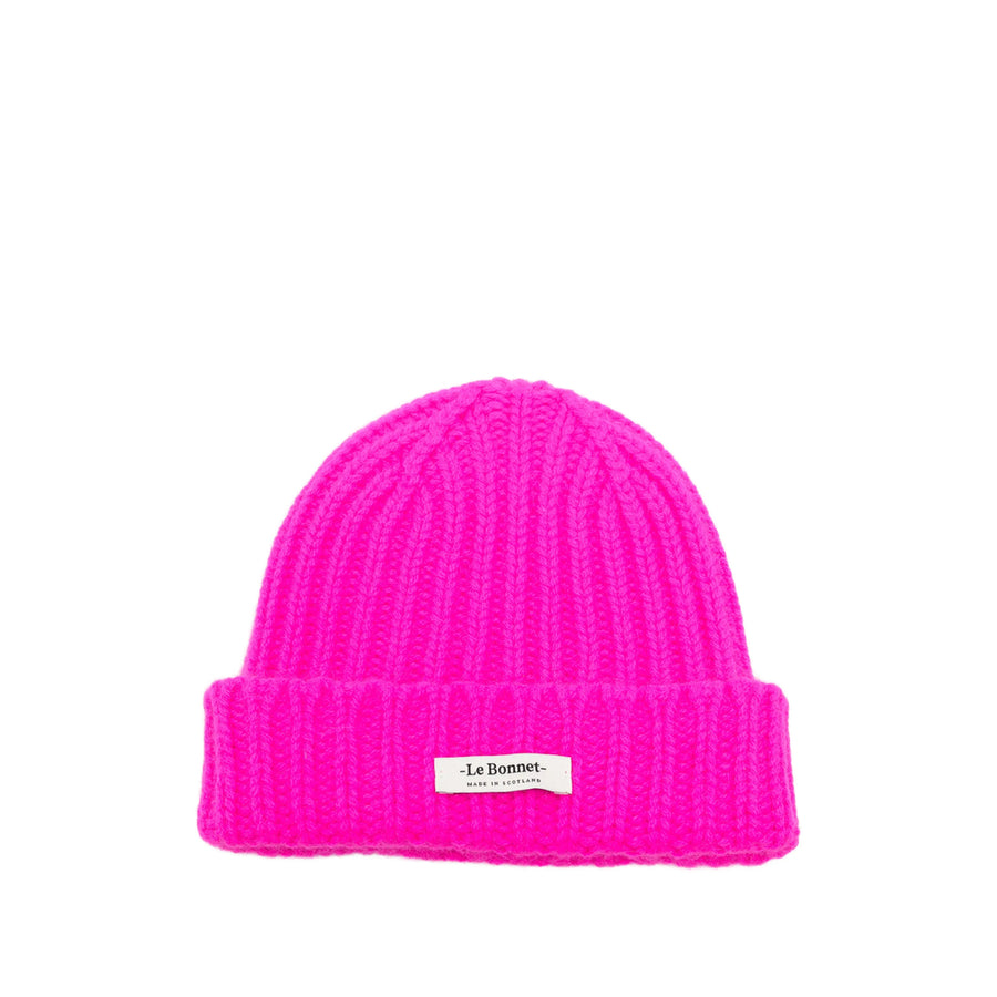 Beanie Hat Pink Lambswool