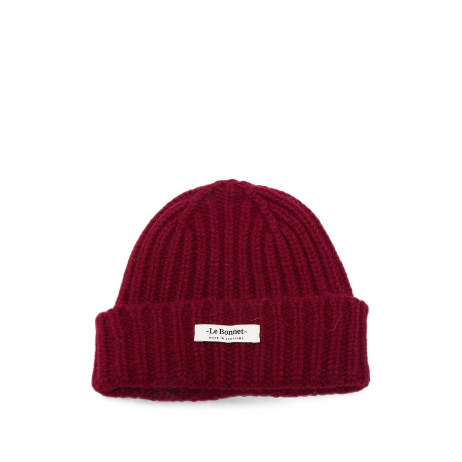 Beanie Hat Red Lambswool