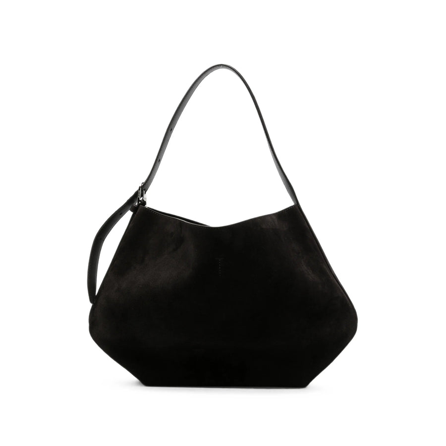 Suede Shoulder Bag Brown Calf