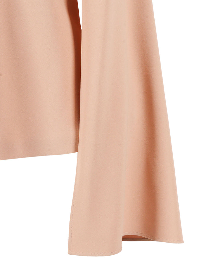 Shirt Beige Viscose Acetate Elastane