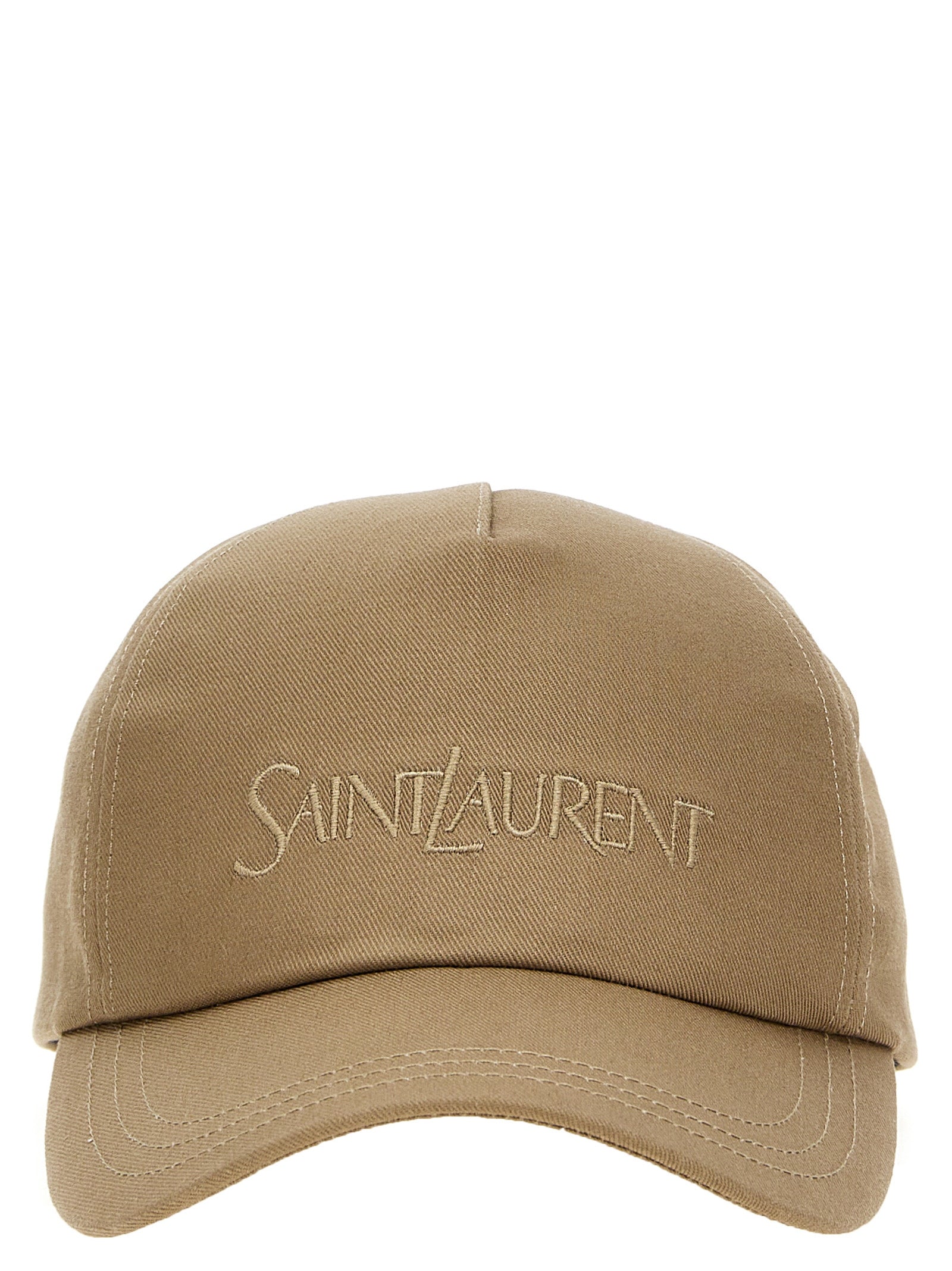 Saint Laurent baseball cap Beige Cotton Hat