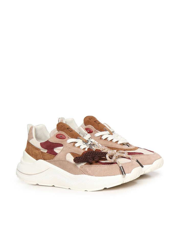 D.a.t.e. Sneakers Beige Textile (li) + Cow Leather