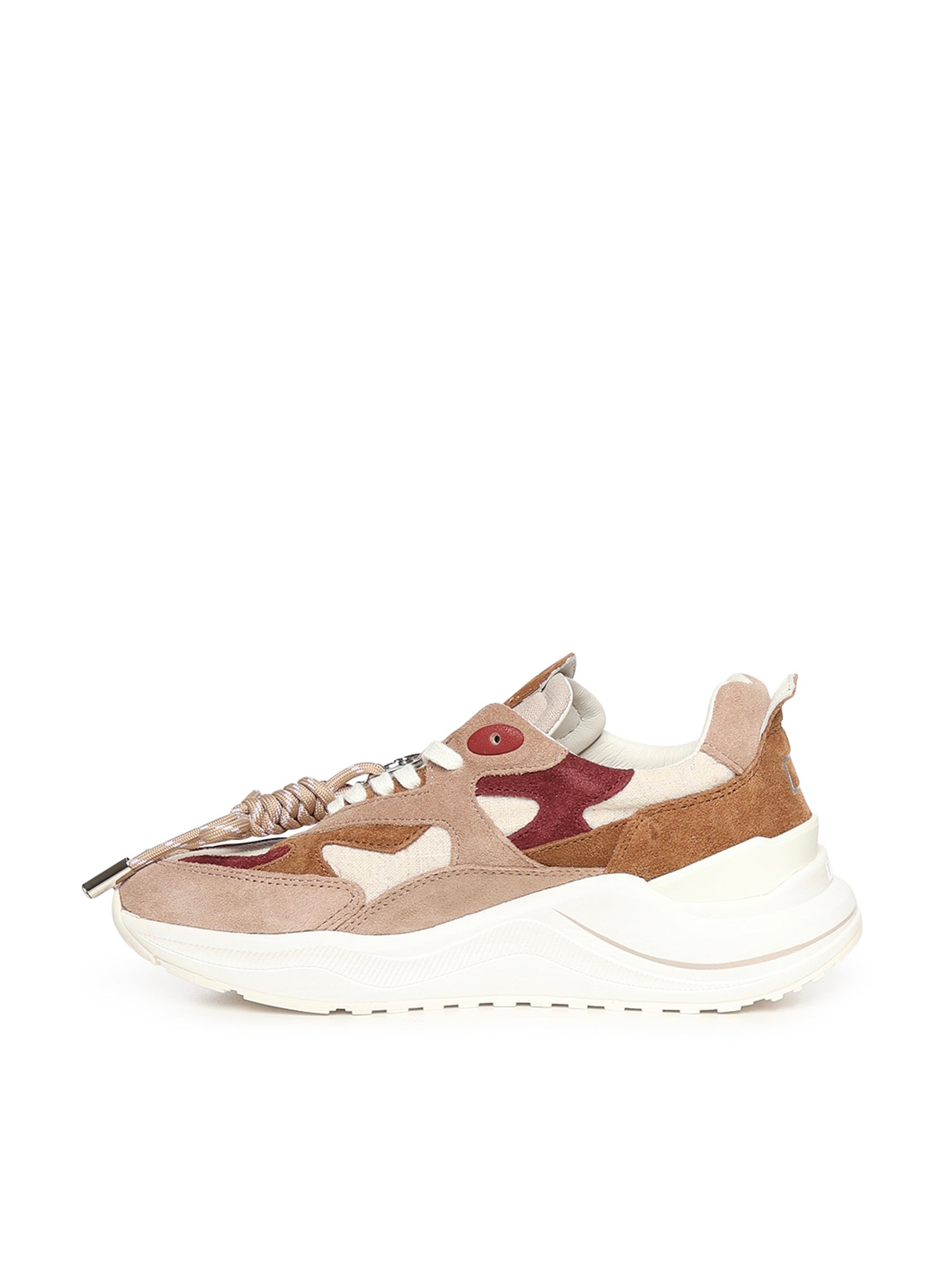 D.a.t.e. Sneakers Beige Textile (li) + Cow Leather