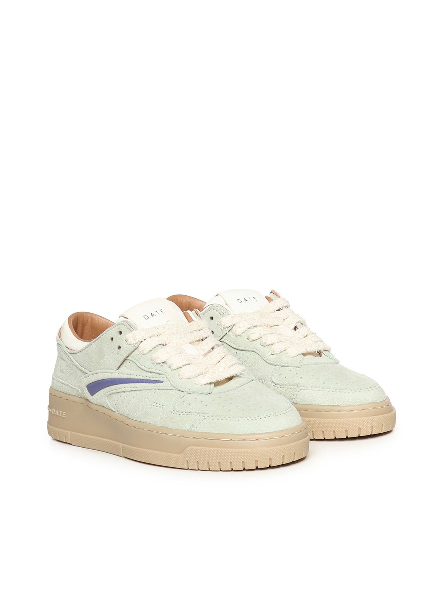 D.a.t.e. Sneakers Mint Green Goat Leather