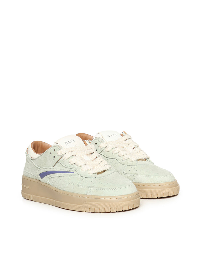 D.a.t.e. Sneakers Mint Green Goat Leather