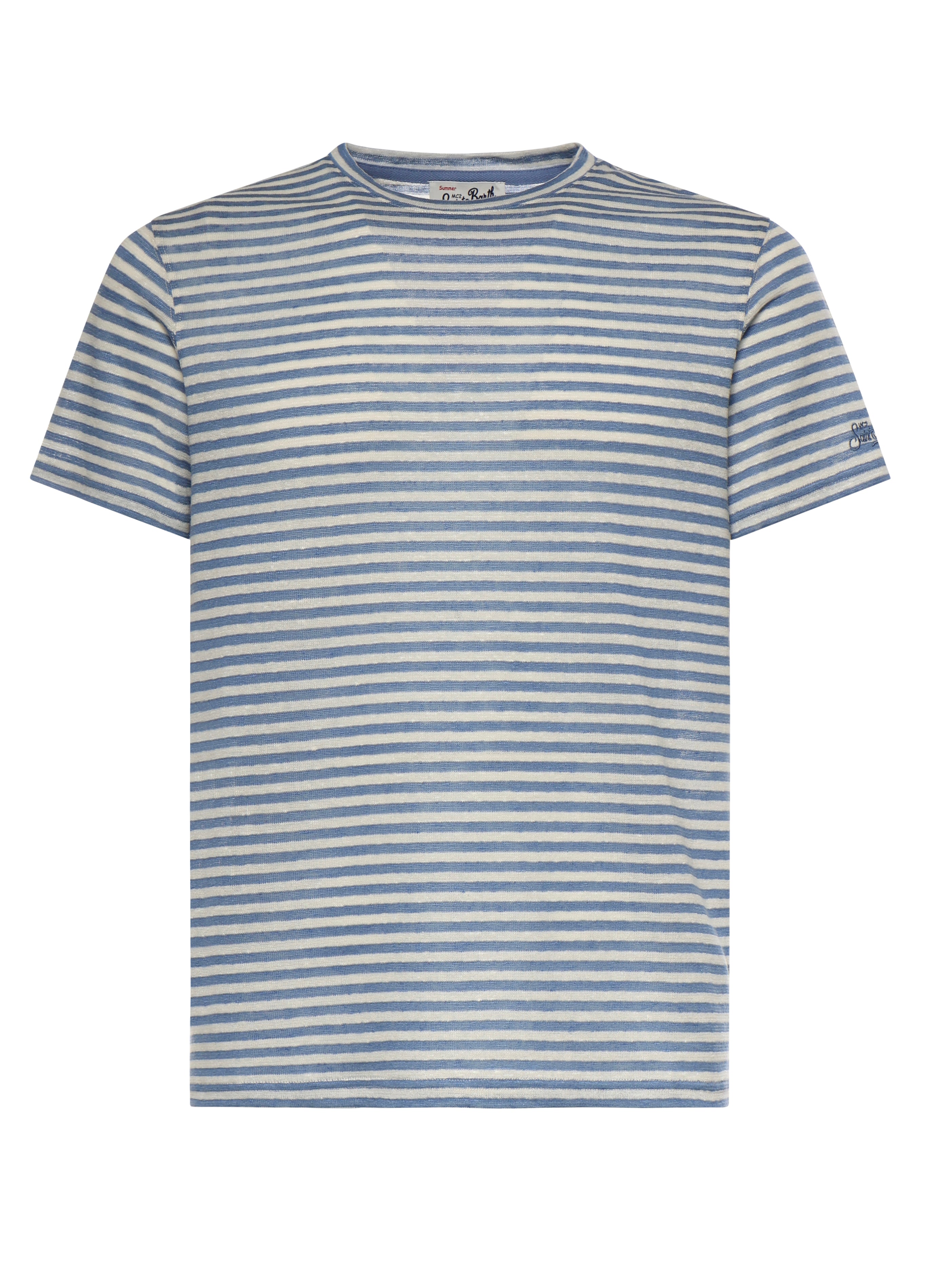 Mc2 Saint Barth T-Shirts And Polos Light Blue/cream
