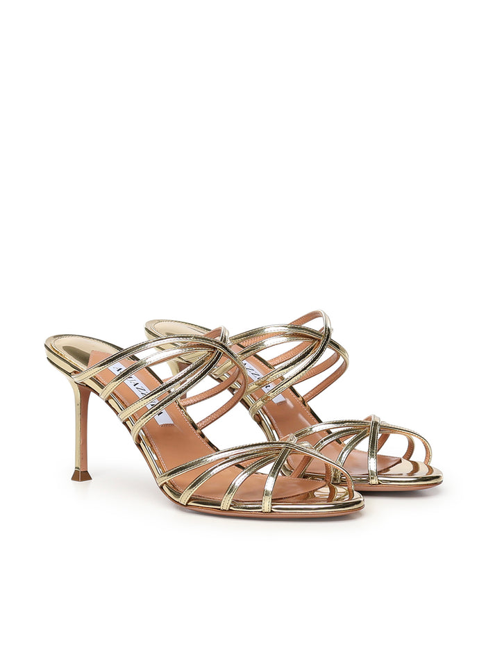 Aquazzura Sandals Soft Gold