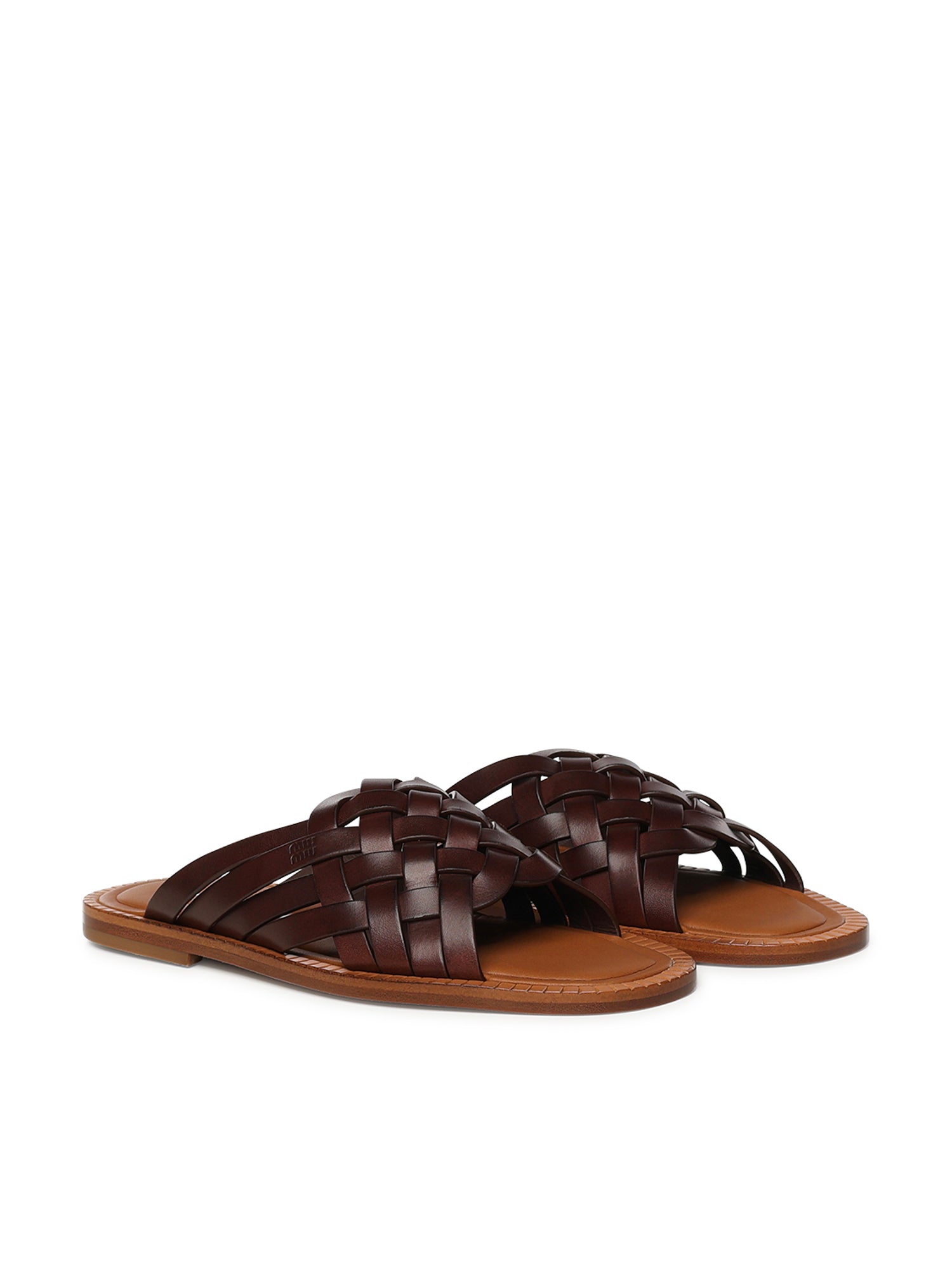 Miu Sandals Coffee Vitello