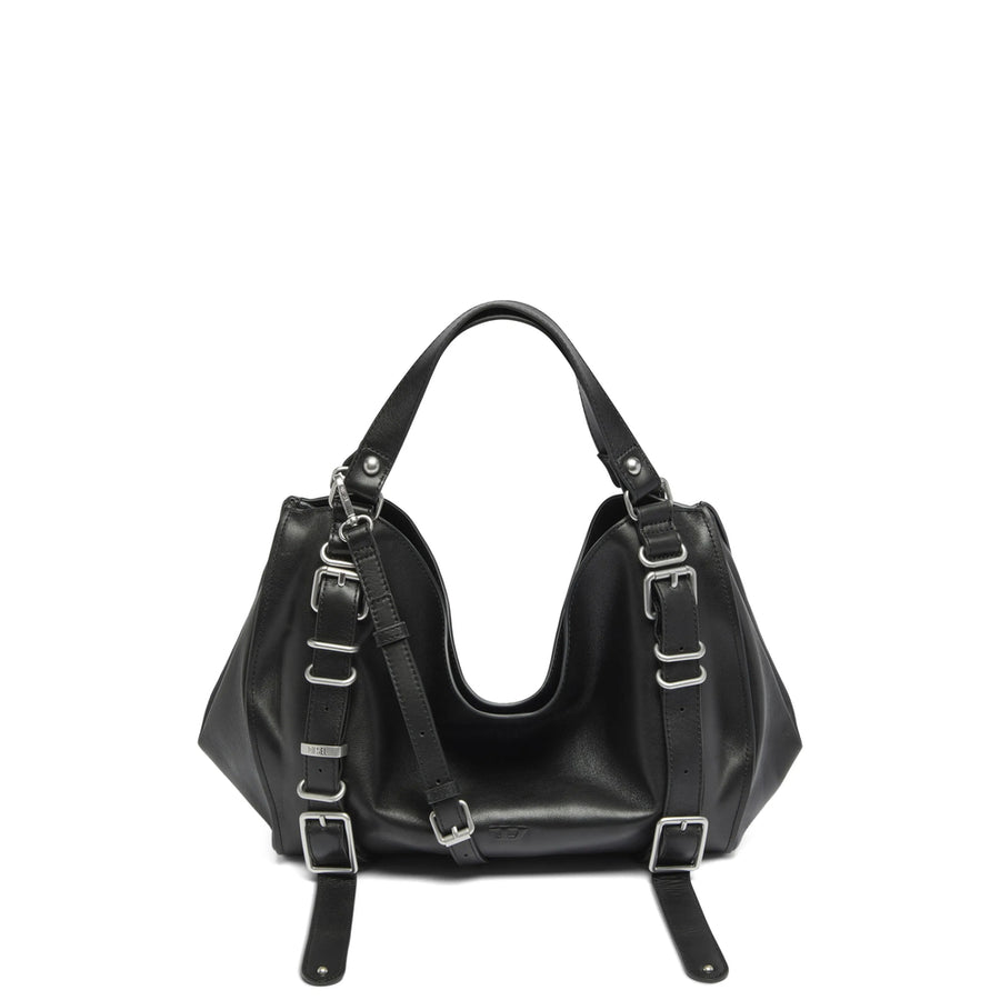 Tote Bag Black Leather Calf