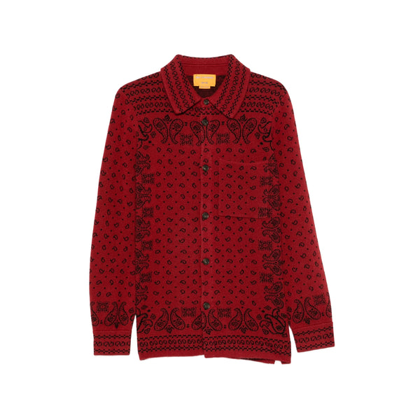 Cashmere Sweater Wild Rag Red-Black Red/black Shirt