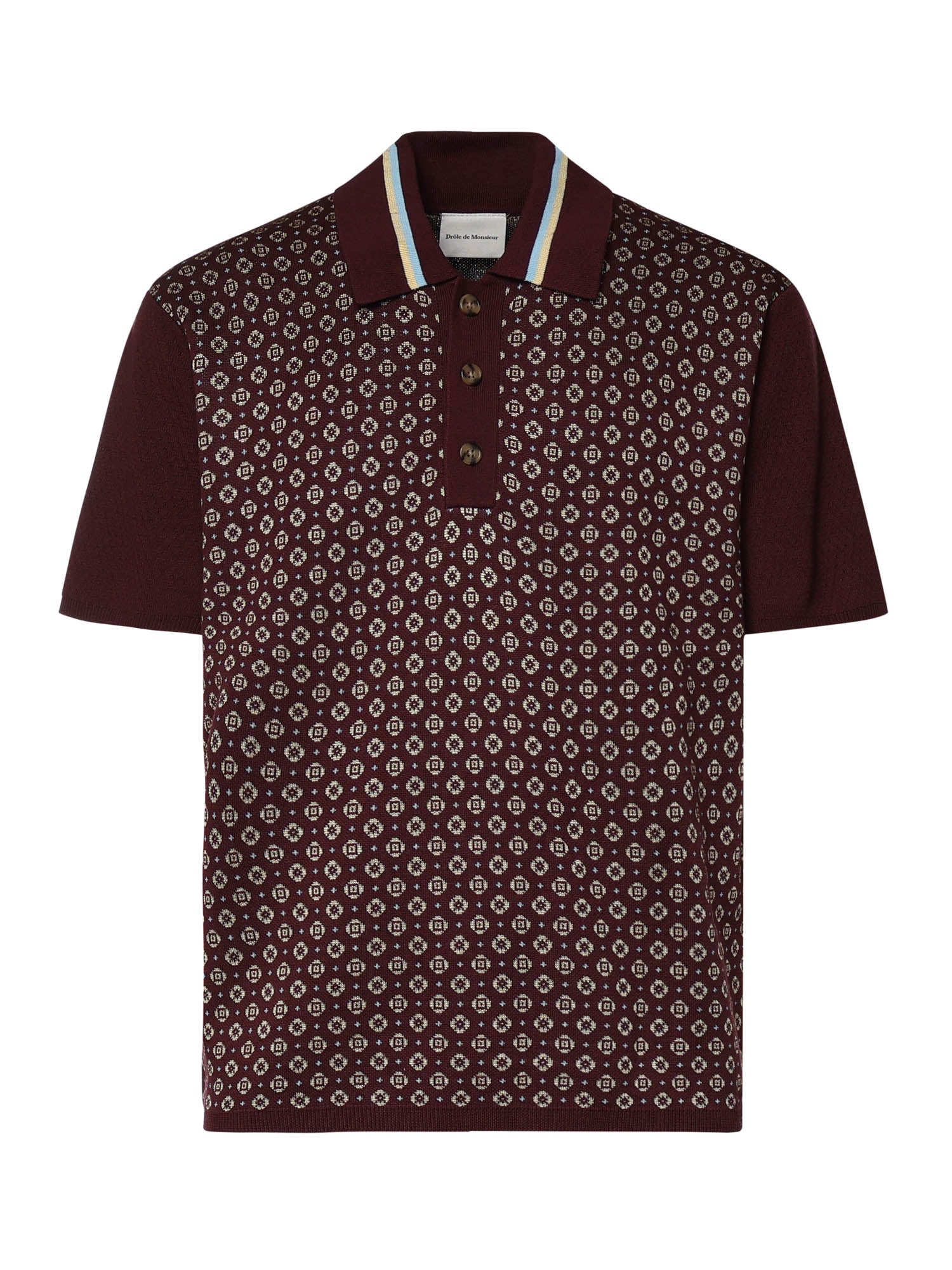 Drole De Monsieur T-Shirts And Polos Dark Red Fabric: Cotton