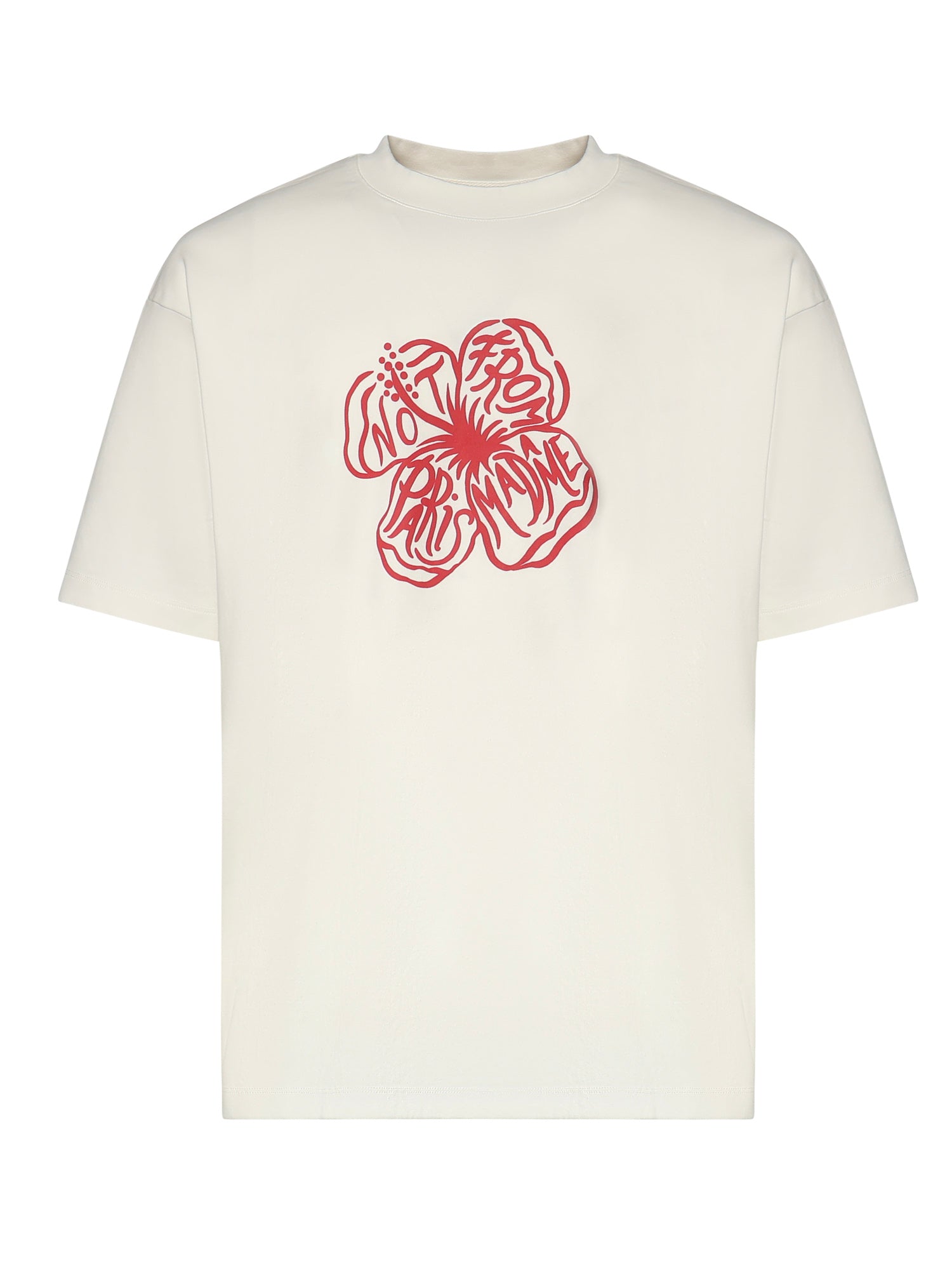 Drole De Monsieur T-Shirts And Polos Ivory White Cotton