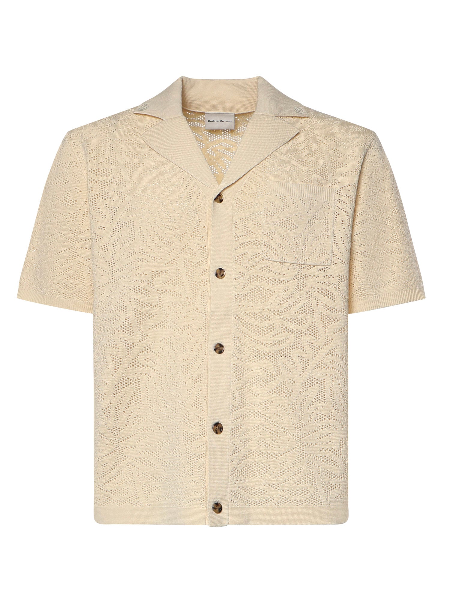 Drole De Monsieur Shirts Off White Fabric: Cotton
