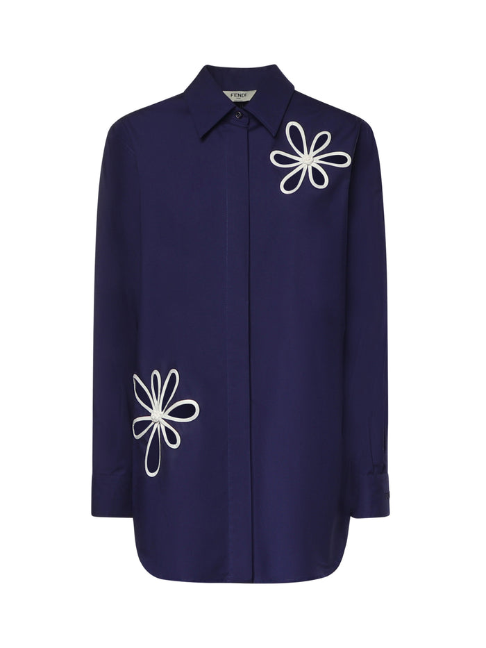 Fendi Shirts Blue Co+pl