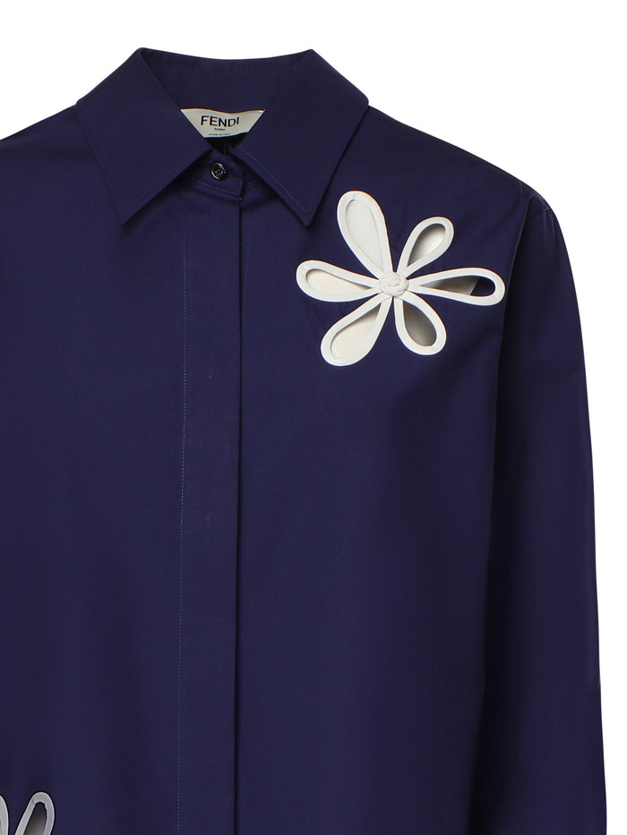 Fendi Shirts Blue Co+pl