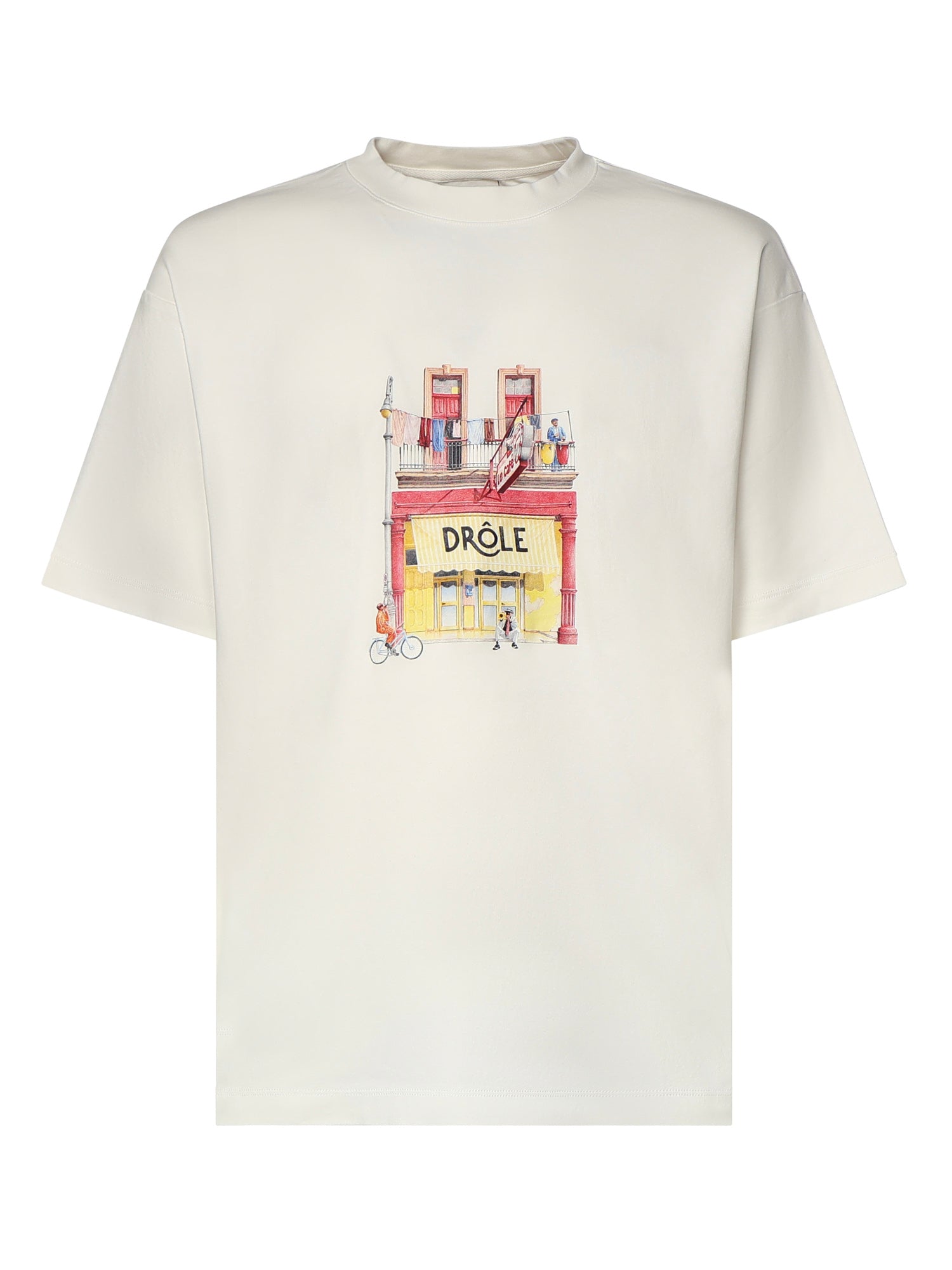 Drole De Monsieur T-Shirts And Polos Off White Cotton
