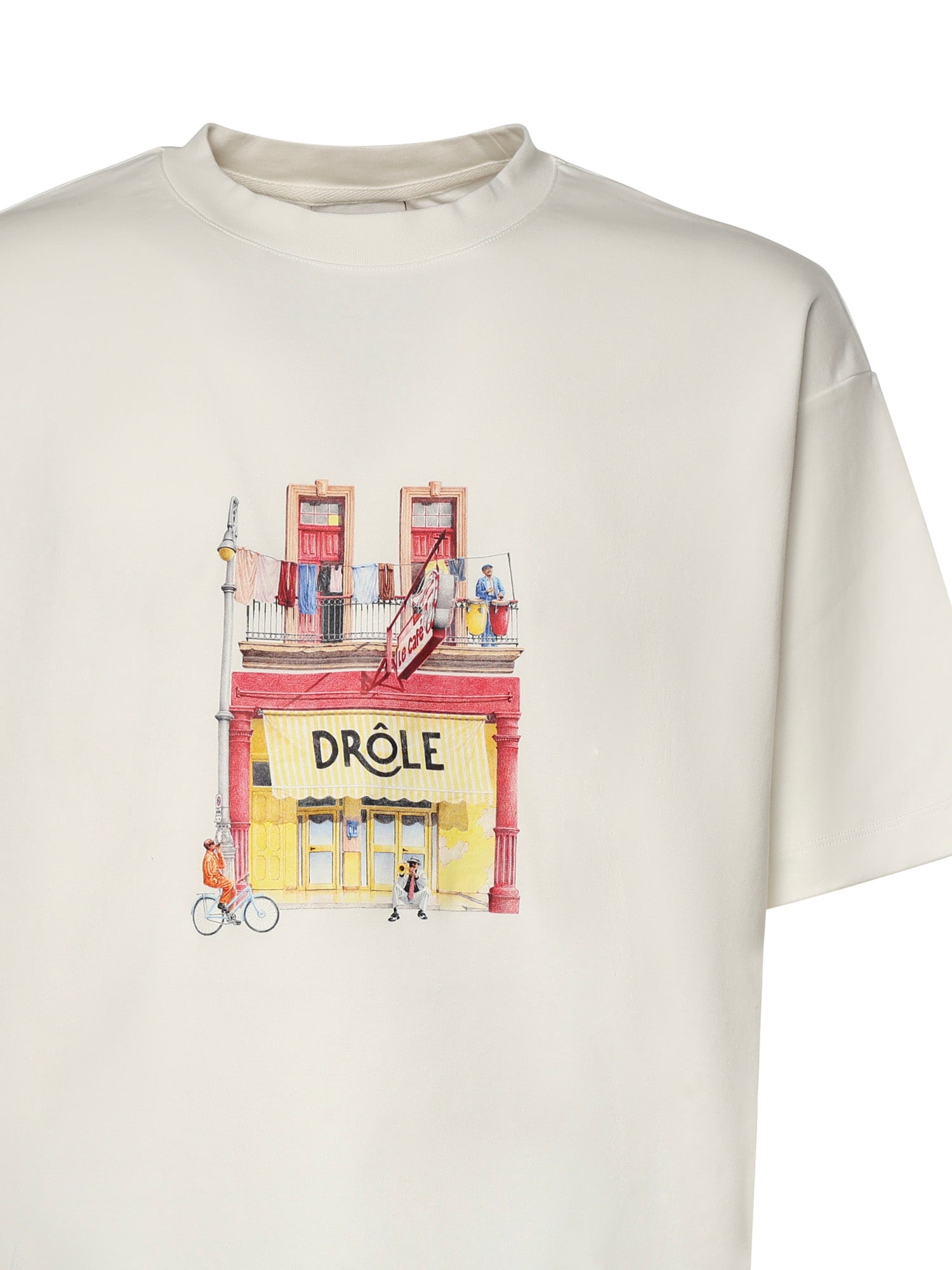 Drole De Monsieur T-Shirts And Polos Off White Cotton